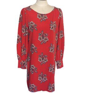 LOFT Coral/Pink Floral Dress sz 6